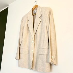 Linen Talbots Suit Jacket Blazer